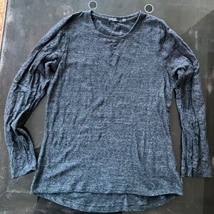 PrAna Long Sleeve Lace Darla Top Large Grey